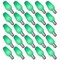 Luxrite C7 LED Green Light Bulbs for String Lights 0.5W Enclosed Fixture Rated E12 Candelabra Base, 25PK LR21752-25PK - alternate 1